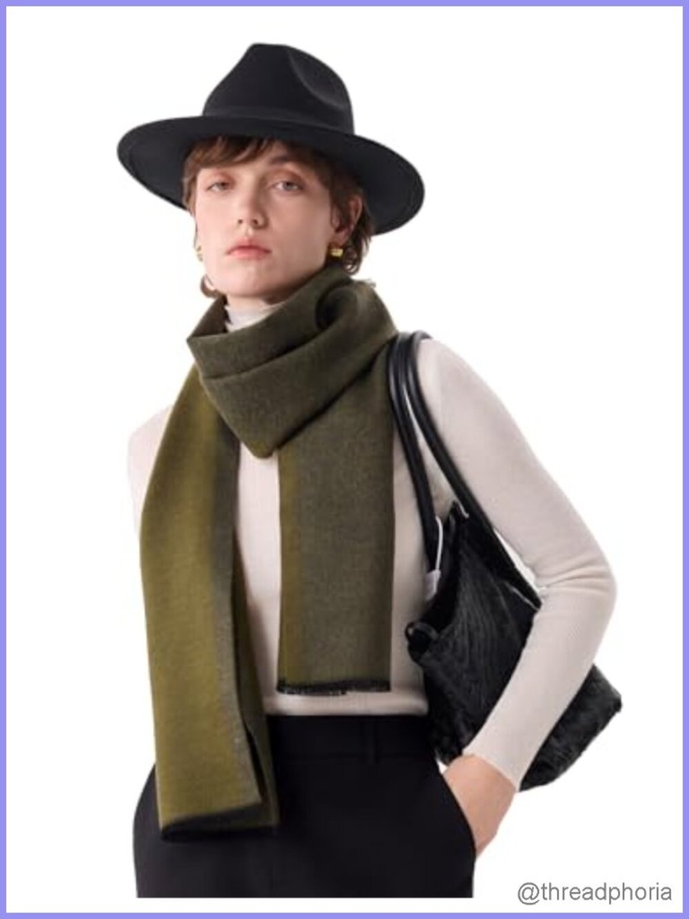 100% Mulberry Silk Scarf for Women - Jacquard Reversible